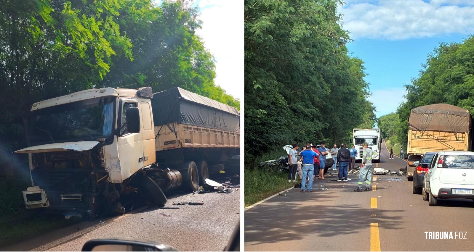 Empresário morre após grave acidente entre carreta e SW4 na PR-495 entre Medianeira e Missal