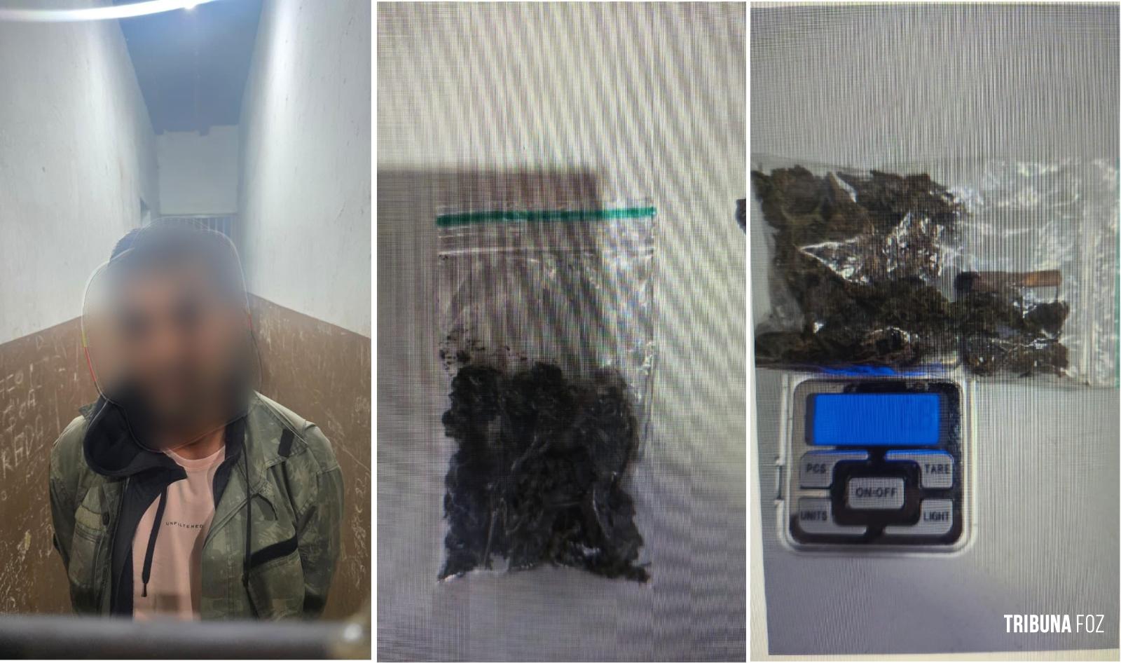 GTA da Guarda Municipal detém suspeito com maconha para consumo