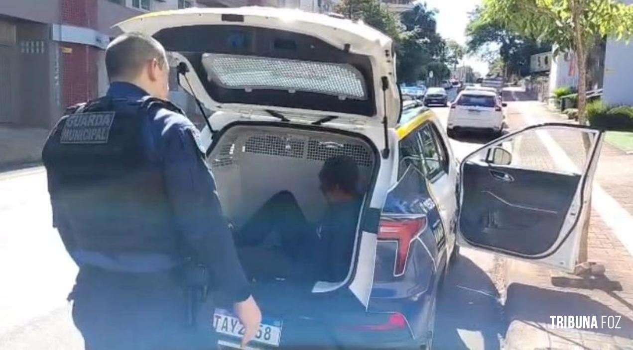 Guarda Municipal cumpre Mandado de Prisão no centro de Foz do Iguaçu