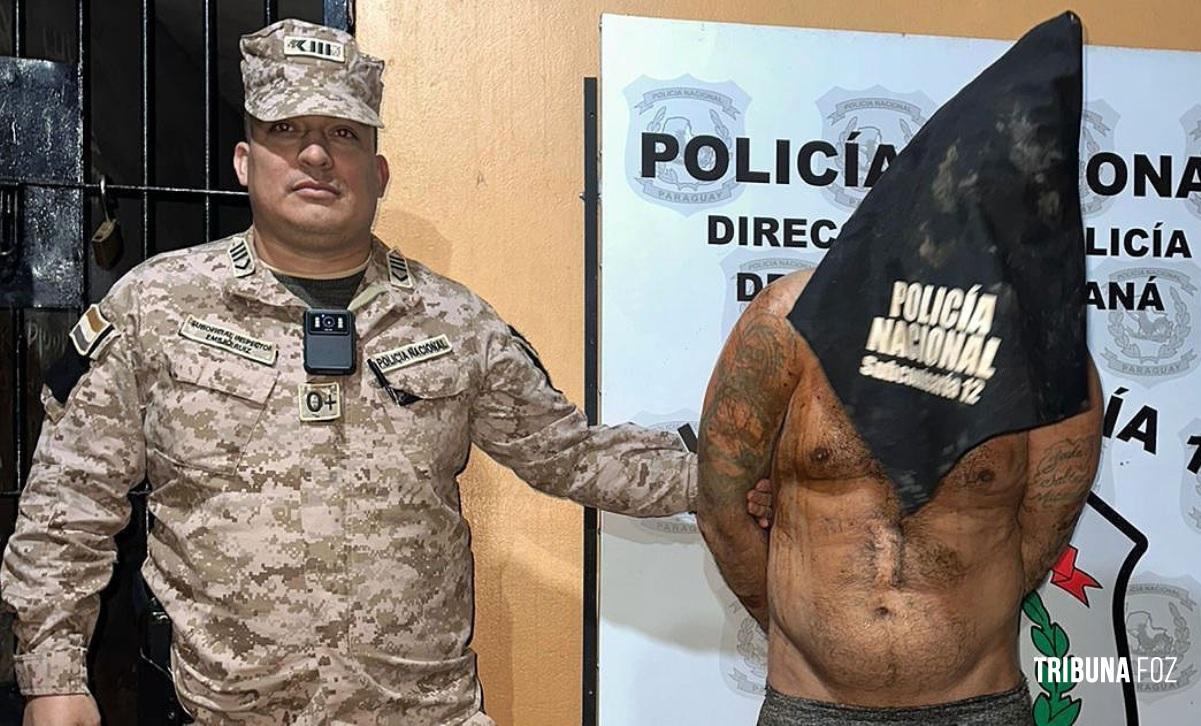 Homem perigoso preso por ameaçar vizinhos com um facão em Ciudad Del Este
