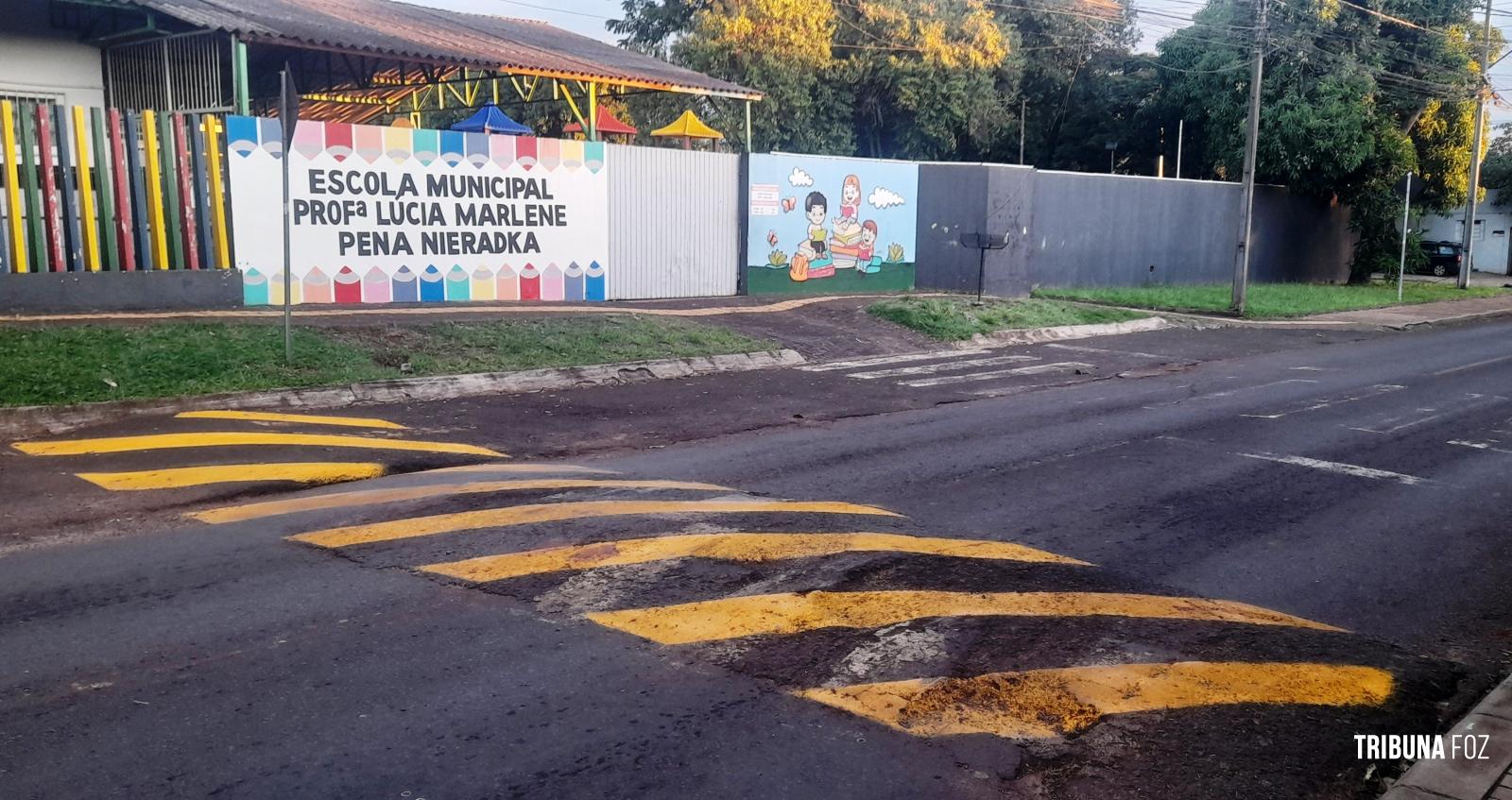 O cumulo de pintar lombadas defeituosas em Foz do Iguaçu