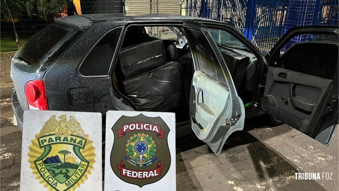 PF e PM apreendem carga de contrabando em Foz do Iguaçu