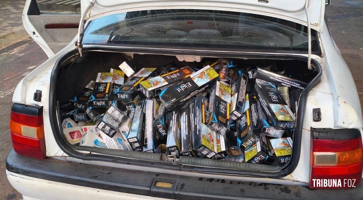 PF, PM e Receita Federal apreendem quatro veículos e mercadorias contrabandeadas em Foz do Iguaçu