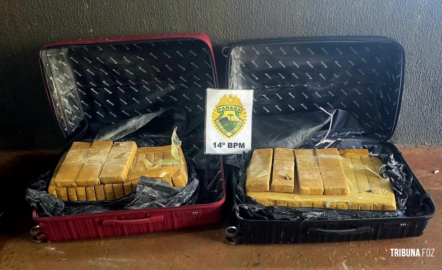 PM apreende 48,7 Kg de maconha em pousada de Foz do Iguaçu