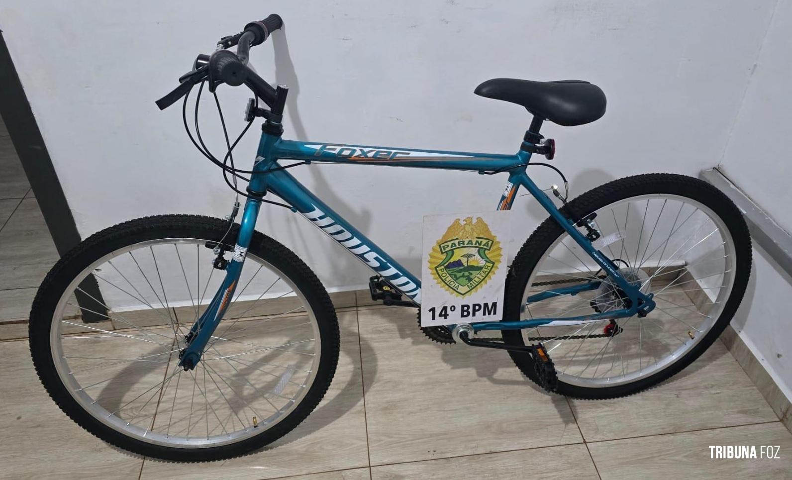 PM prende suspeito e recupera bicicleta furtada em Foz do Iguaçu 