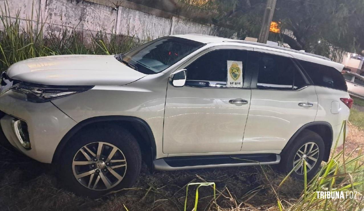 PM recupera caminhonete de luxo furtada após acompanhamento tático em Foz do Iguaçu 