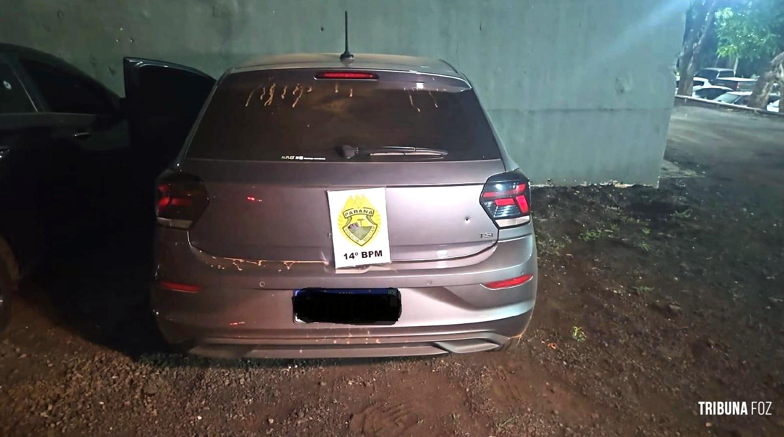 PM recupera veículo furtado após perseguição policial em Foz do Iguaçu