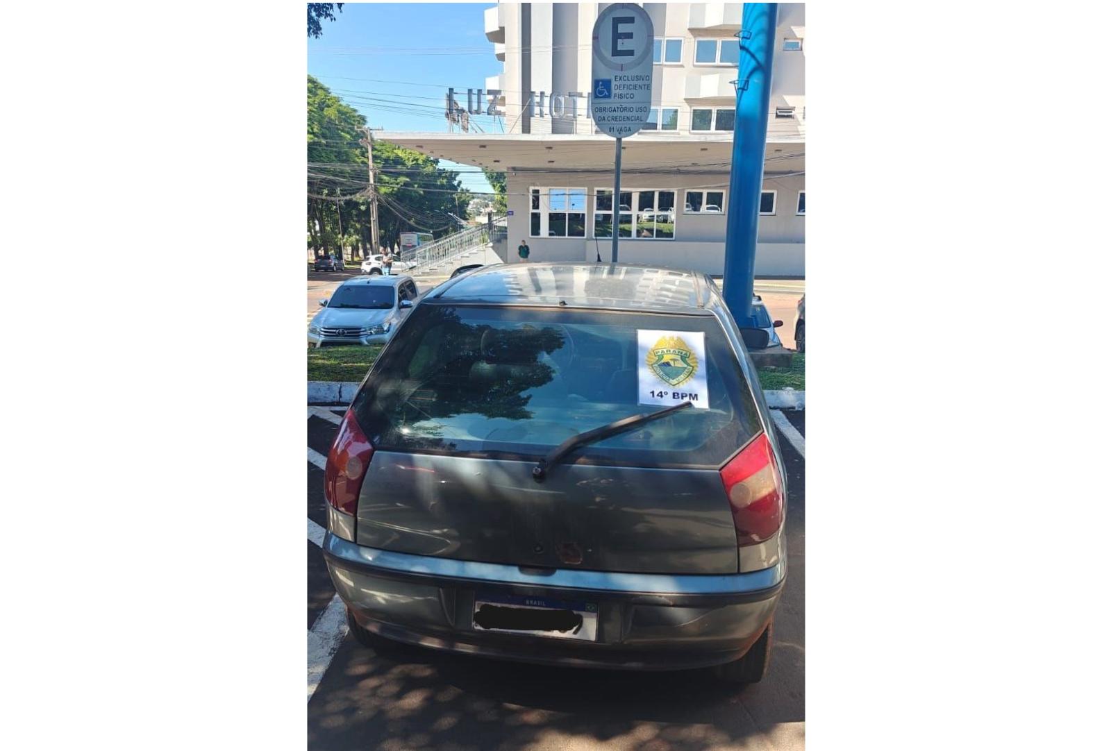 PM recupera veículo furtado na região central de Foz do Iguaçu