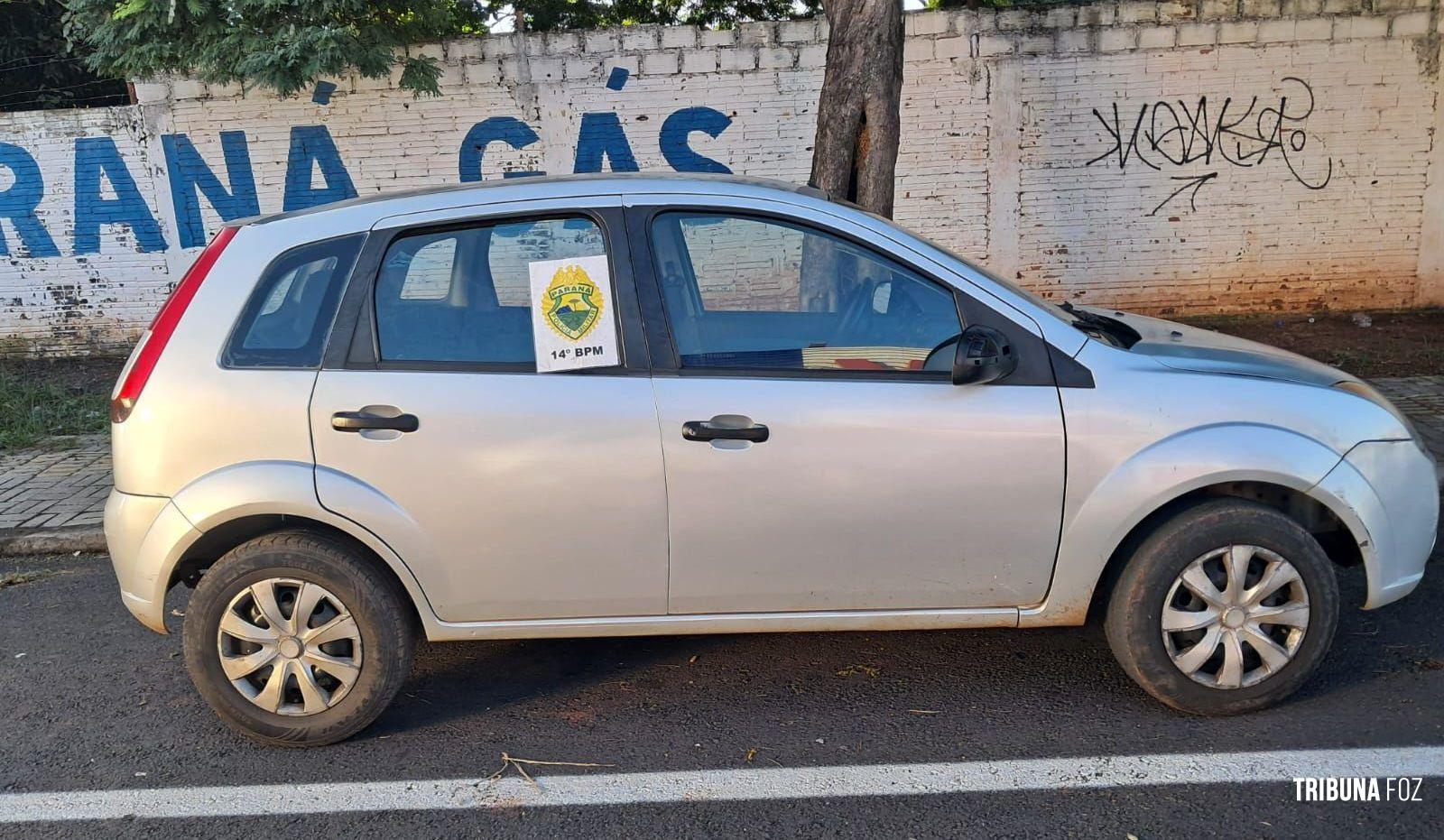 PM recupera veículo furtado na região da Ponte da Amizade