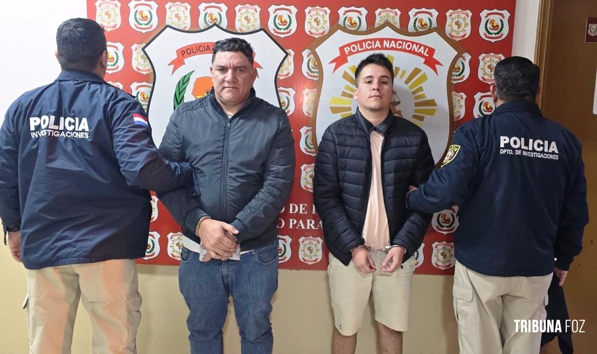 Policia Nacional do Paraguai prende duas pessoas com dois veículos roubados na barranca do Rio Paraná