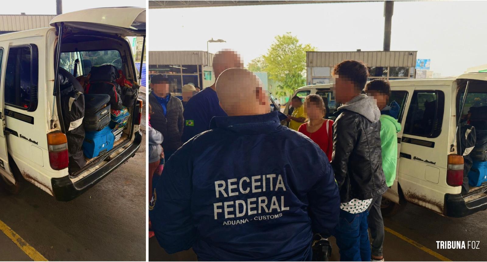 Receita Federal aborda van paraguaia com 3 adolescentes desacompanhados