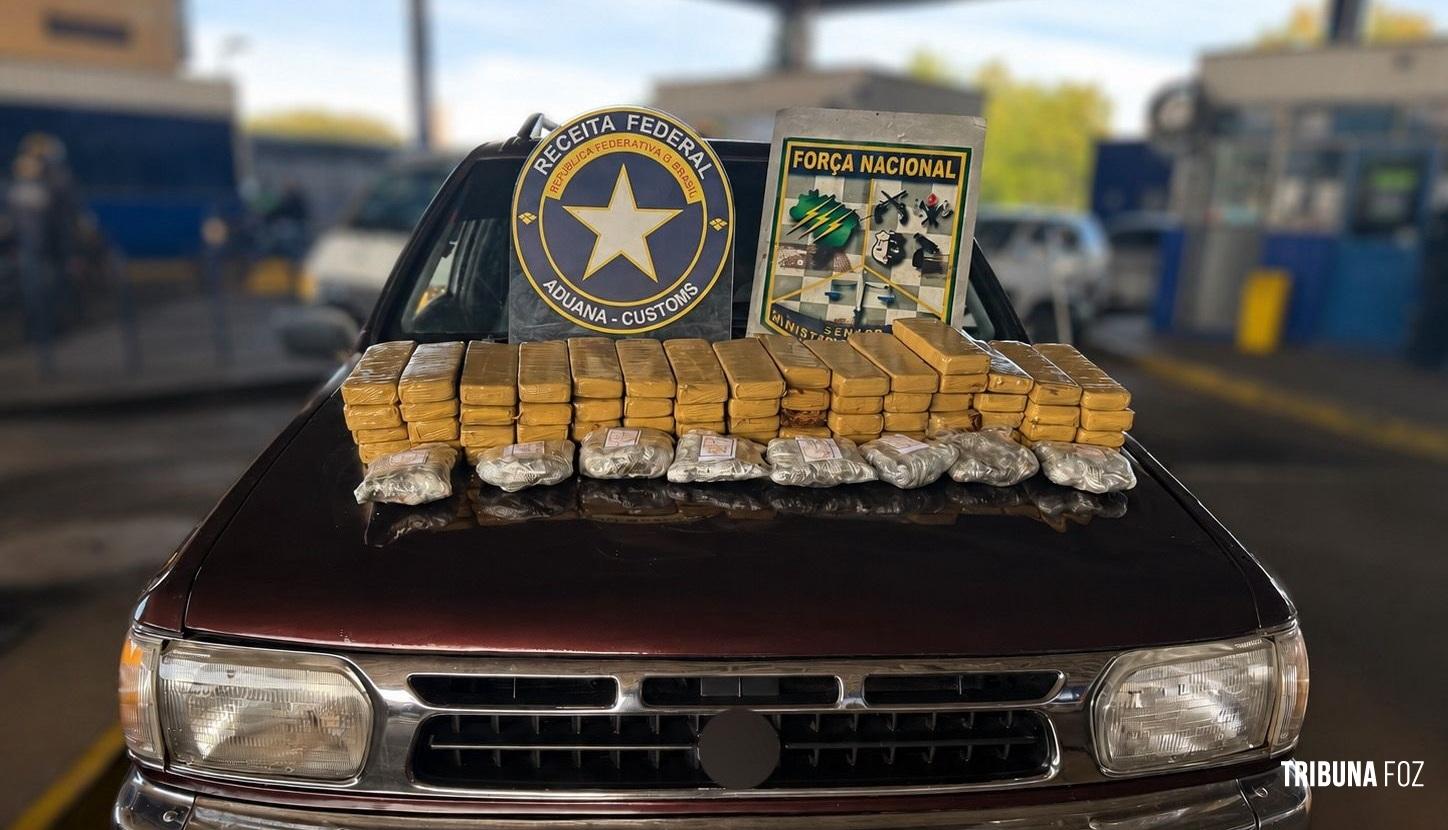 Receita Federal prende paraguaio com 34,2 Kg de maconha na Aduana da Ponte da Amizade 