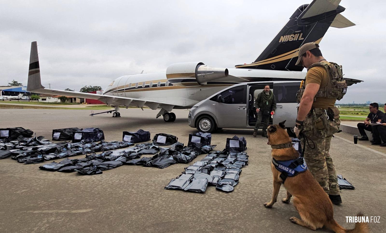SENAD intercepta jatinho particular vindo dos Estados Unidos com 261 quilos de maconha premium no Paraguai