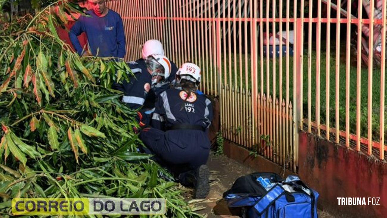 Acidente com patinete elétrico mobiliza equipe do SAMU em Santa Helena