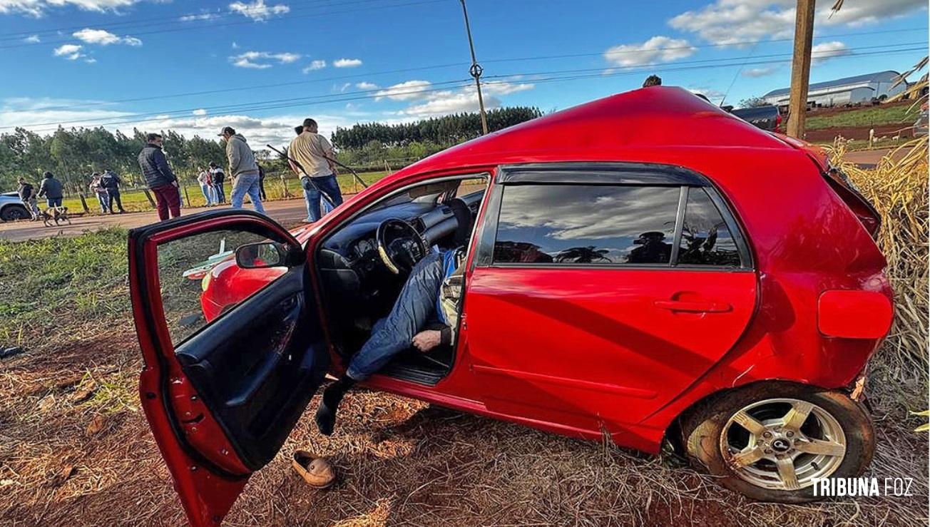 Acidente na cidade de Mbaracayú deixa um morto após colisão entre carro e caminhonete no Paraguai