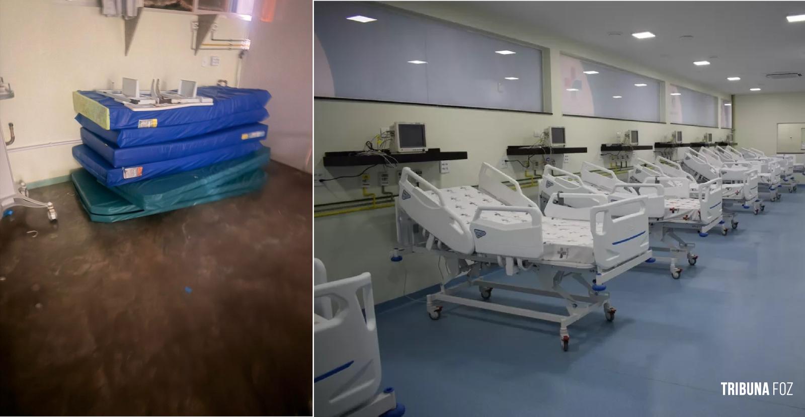 Ala do Hospital Municipal inaugurado na pandemia virou deposito de materiais inservíveis