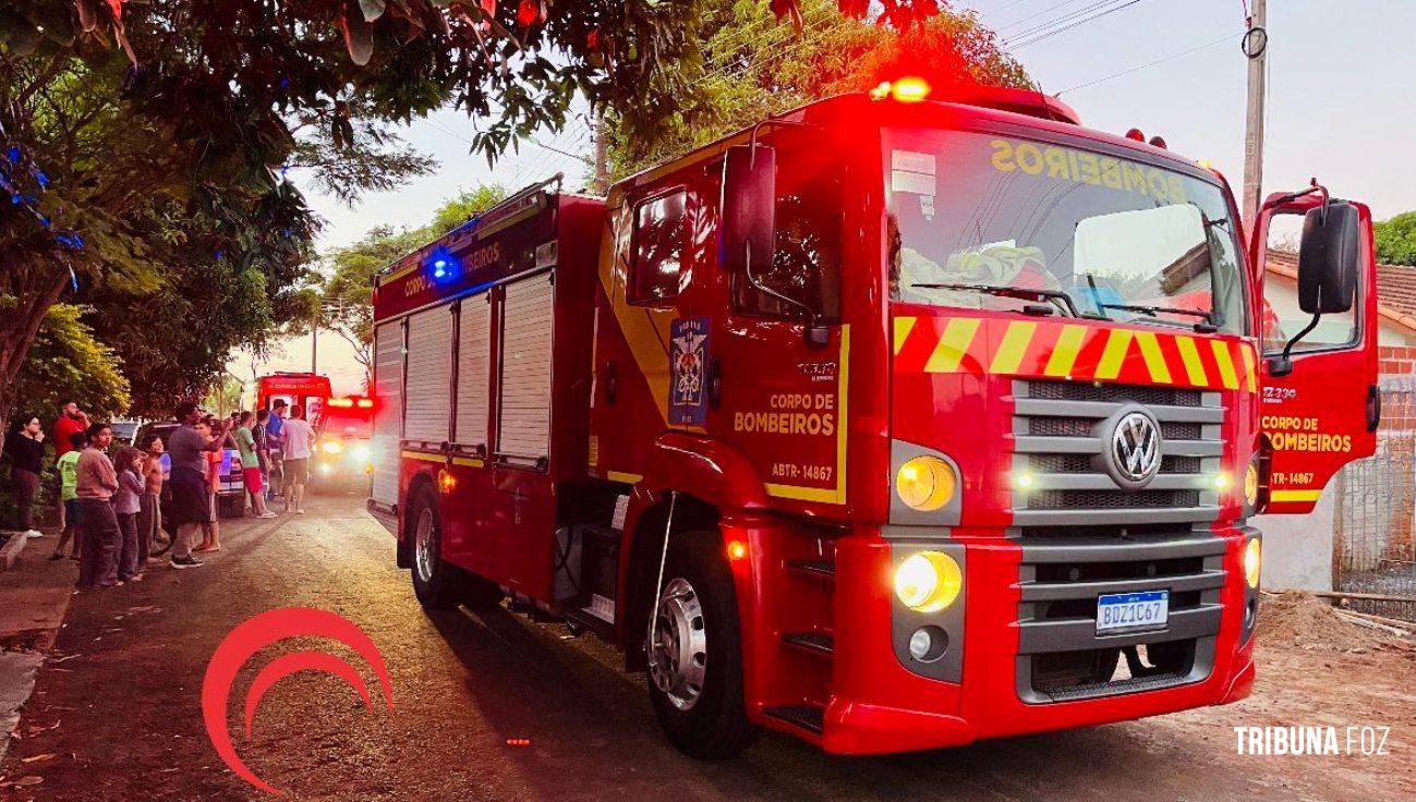 Curto-circuito provoca incêndio a residência no bairro Cidade Nova