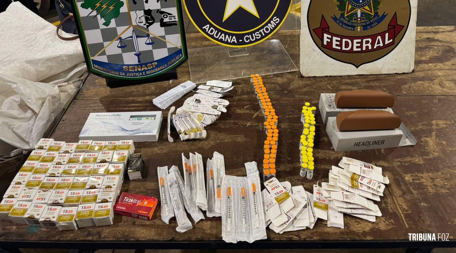 Estudante de Medicina é flagrada pela Receita Federal com medicamentos para emagrecimento avaliados em R$ 50 mil