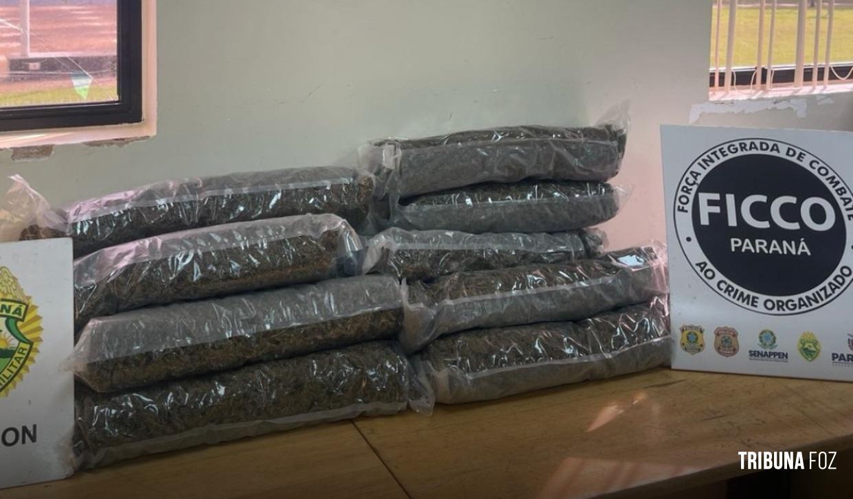 FICCO aprende 14,8 Kg de maconha em empresa de encomenda em Foz do Iguaçu