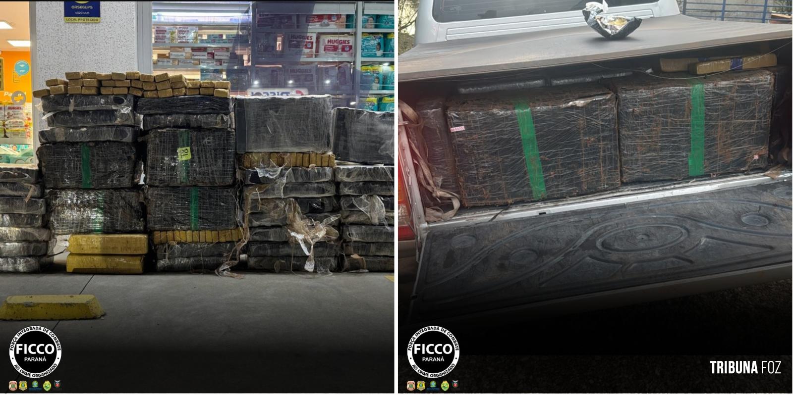 FICCO/PR e forças de segurança apreendem quase 700 Kg de maconha em ação integrada entre Paraná e Santa Catarina