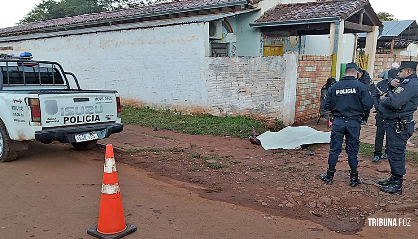 Idoso é encontrado morto em via pública na cidade de Minga Guazu no Paraguai