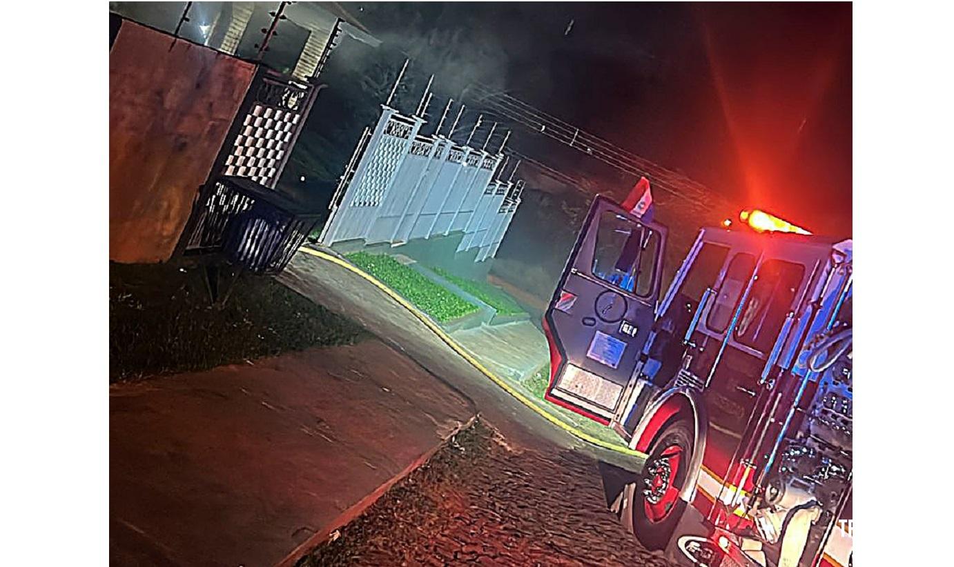 Incêndio danifica parcialmente casa no bairro de San José em Ciudad Del Este