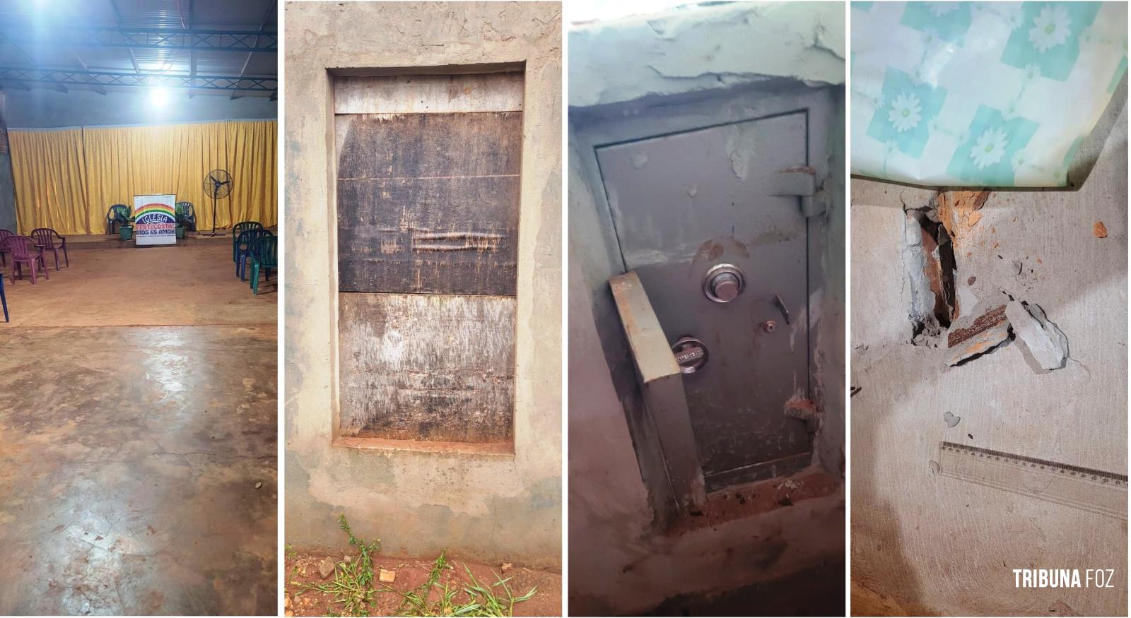 Ladrões tentam arrombar cofre de igreja durante a madrugada no Paraguai