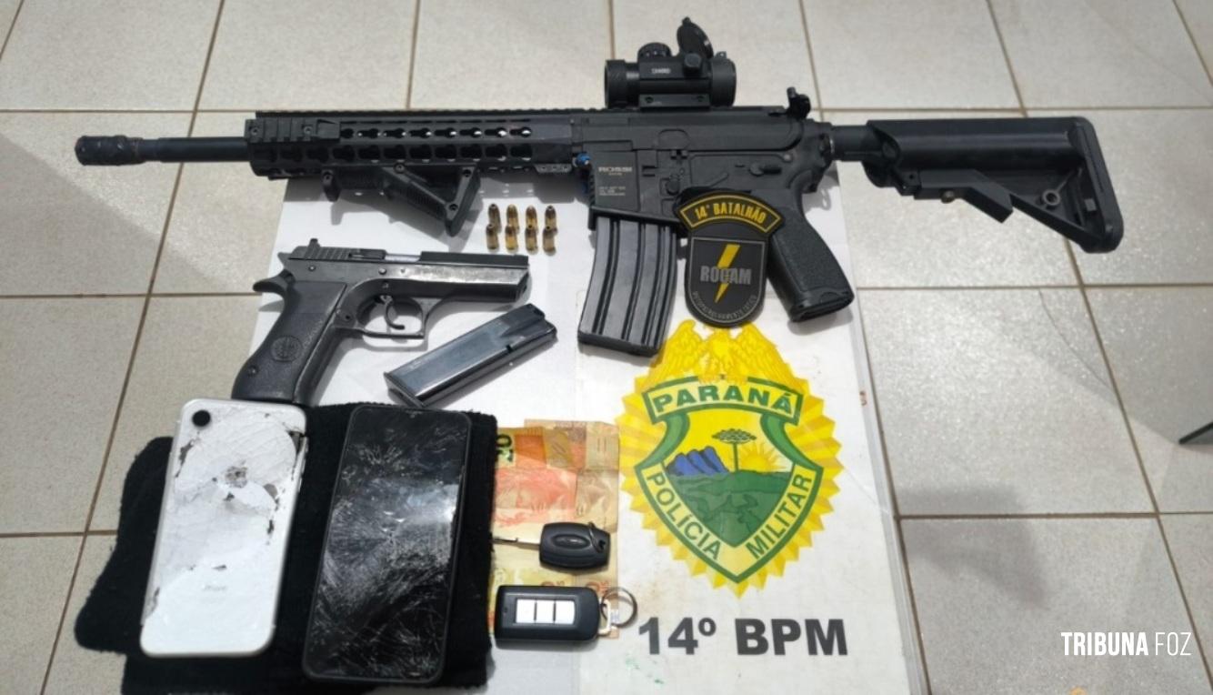 Perseguição policial na BR-277 termina com três suspeitos detidos em São Miguel do Iguaçu