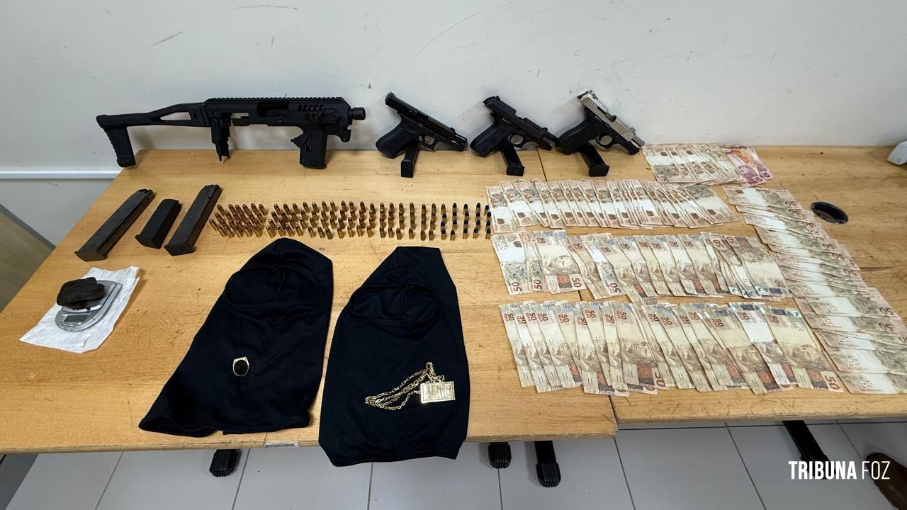 PF e PM apreendem armas, munições e drogas após monitoramento de travessia clandestina no Rio Paraná