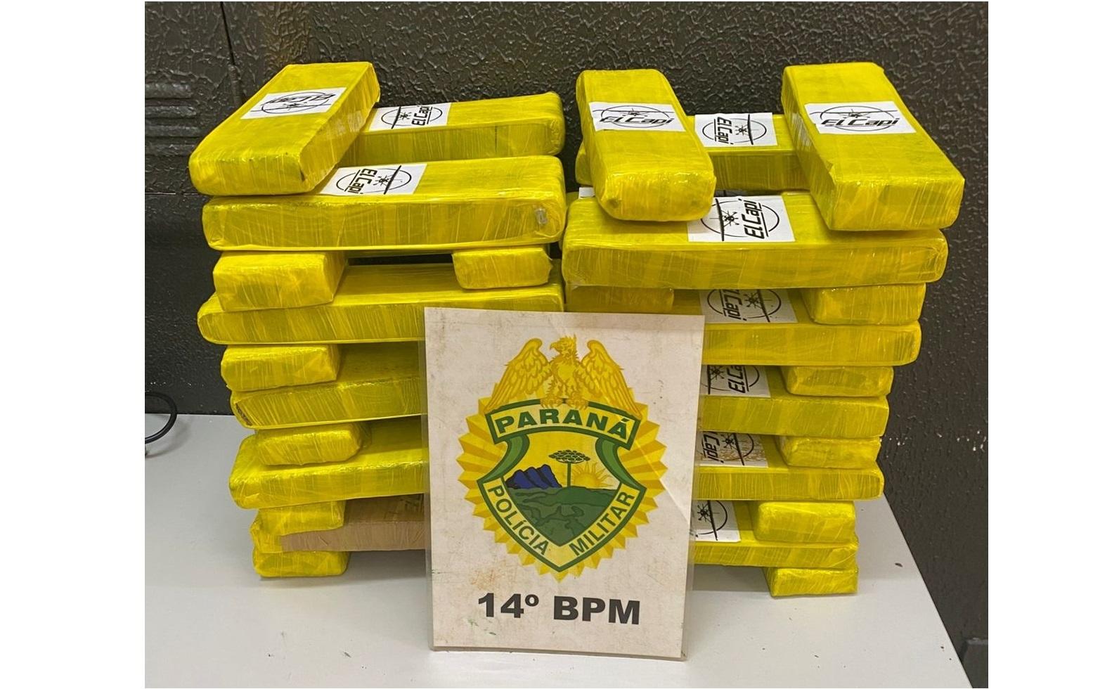 PM apreende 26 Kg de maconha em ônibus interestadual em Foz do Iguaçu