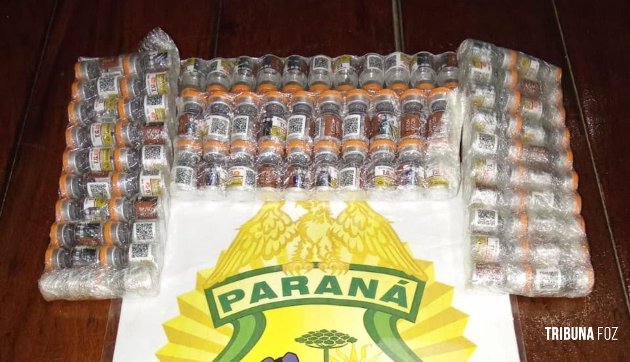 PM localiza 88 ampolas de tirzepatida abandonadas em ônibus interestadual durante a Operação Omnis