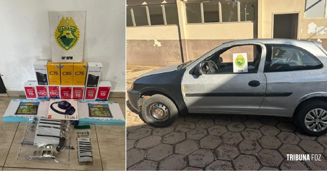 PM prende dois homens e recupera objetos roubados em Foz do Iguaçu 