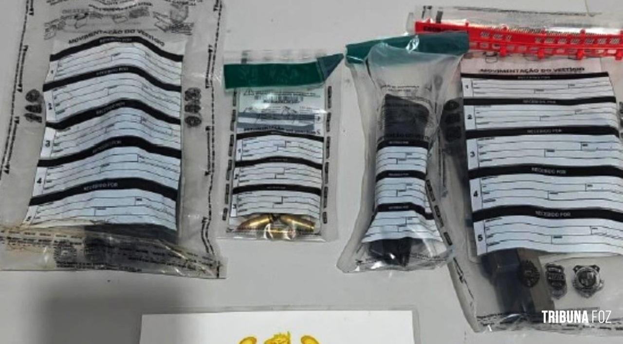 PM prende homem por porte de arma de fogo de uso restrito em Foz do Iguaçu
