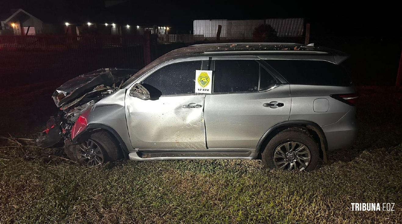 PM recupera caminhonete furtada após acompanhamento tático em Santa Terezinha de Itaipu