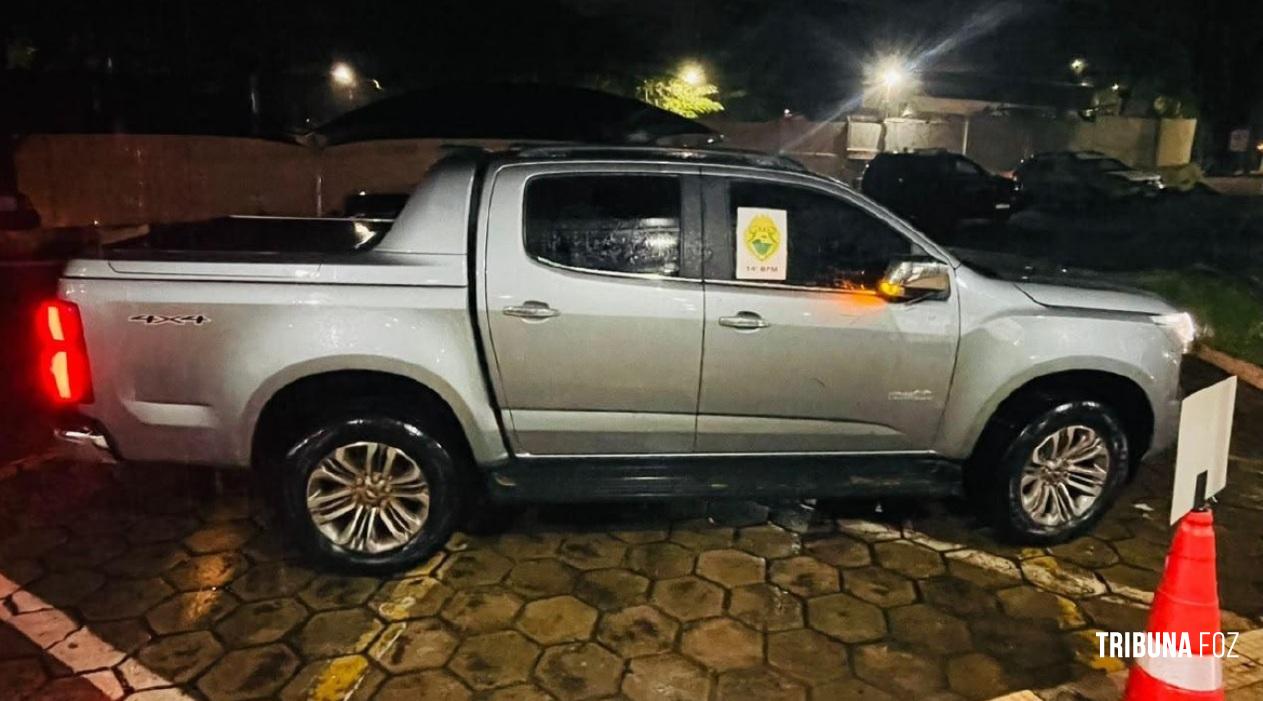 Polícia Militar recupera caminhonete roubada em área rural de Foz do Iguaçu 
