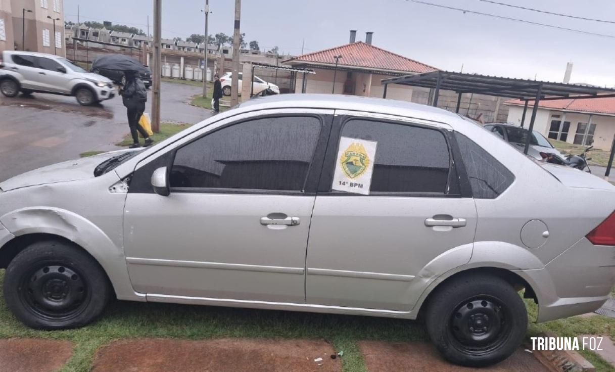 Polícia Militar recupera veículo utilizado em roubos em Foz do Iguaçu