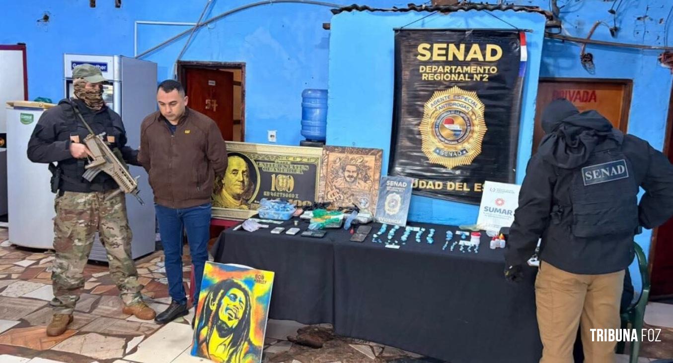 Preso condenado por homicídio é encontrado com cocaína, maconha e itens de luxo em sua cela em Ciudad Del Este