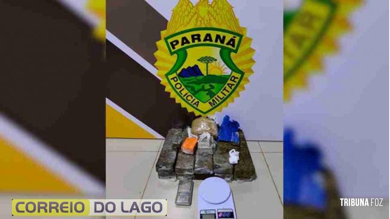Três pessoas são encaminhadas à delegacia após apreensão de maconha em Marechal Cândido Rondon