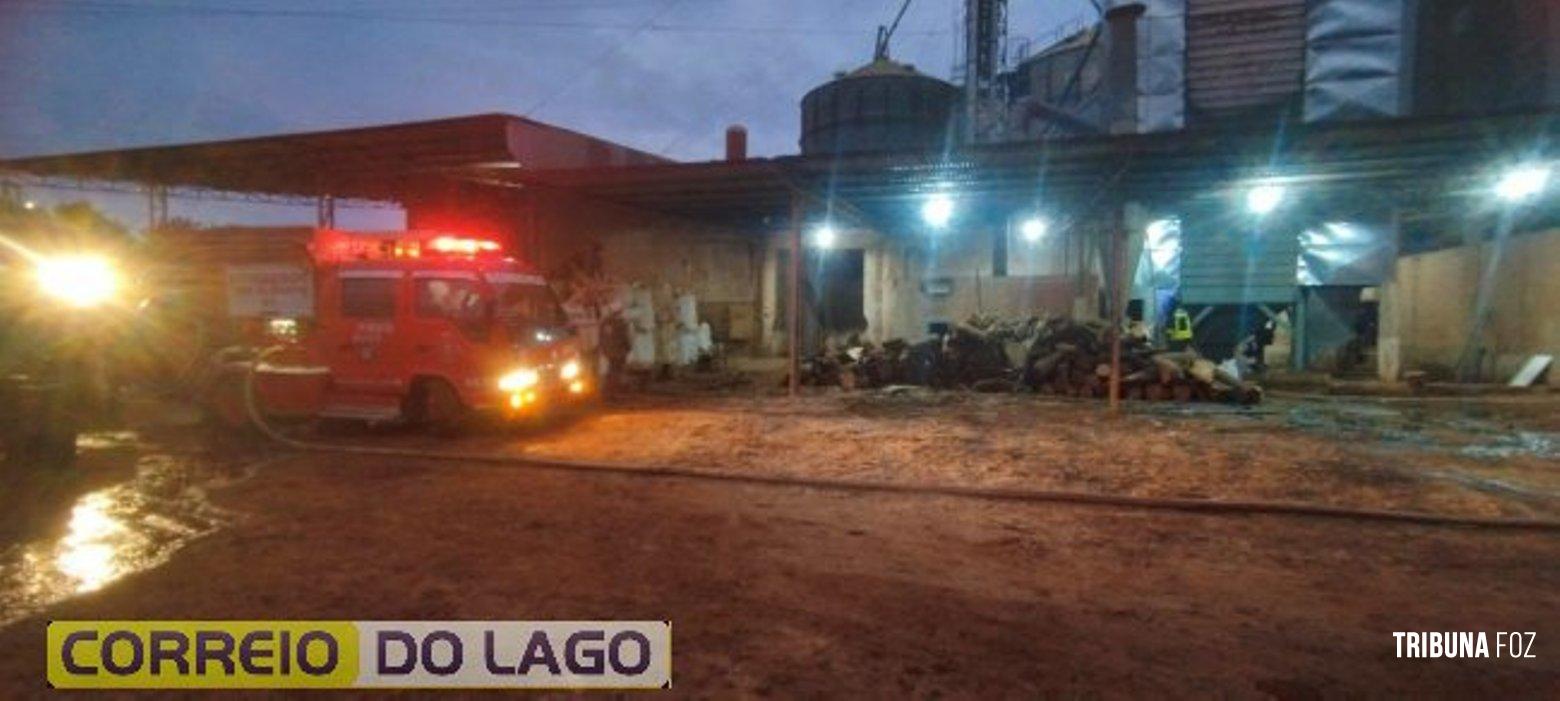 Bombeiros controlam incêndio de grandes proporções em silo de Mbaracayú no Paraguai