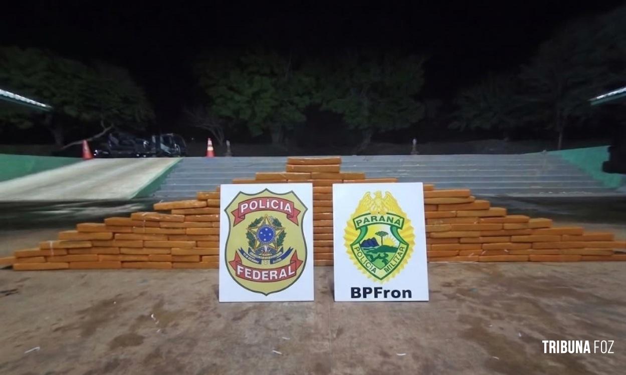 BPFRON e Polícia Federal apreendem 107,5 Kg de maconha durante patrulhamento fluvial em Pato Bragado