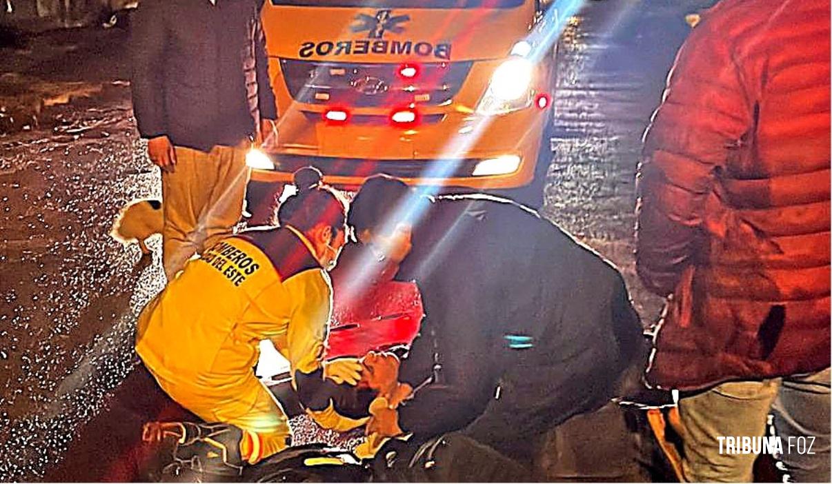 Cabo solto causa grave acidente e quase termina em tragédia em Ciudad Del Este