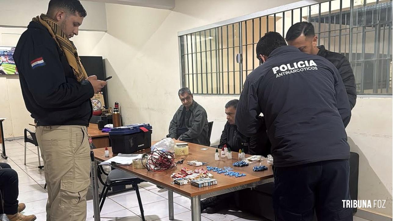 Cocaína e maconha são apreendidos no Presídio de segurança máxima de Minga Guazú no Paraguai