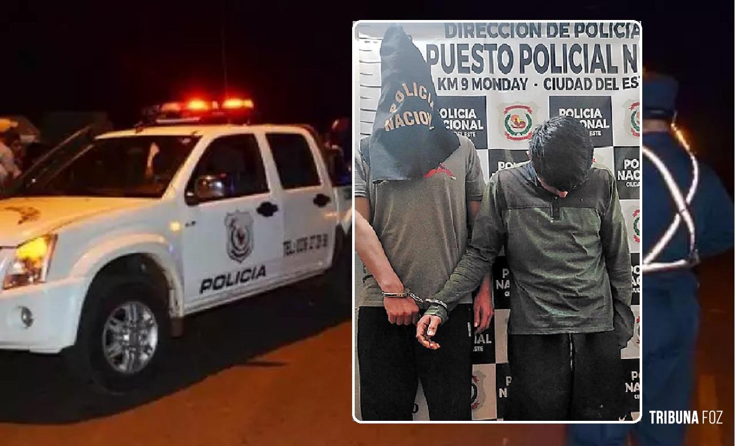 Dois homens com antecedentes criminais são presos após agredirem e assaltarem motorista de aplicativo em Ciudad Del Este