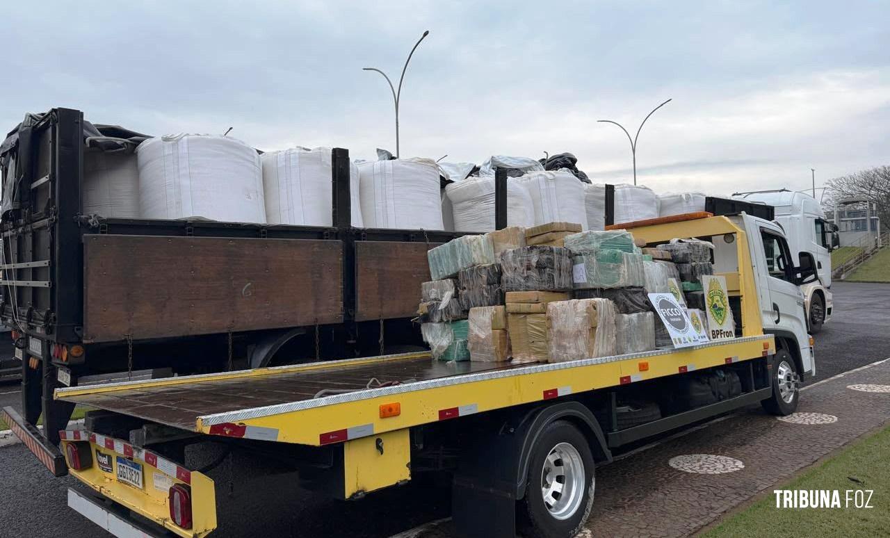 FICCO/PR em ação conjunta apreende 2,25 toneladas de maconha em Santa Terezinha de Itaipu 