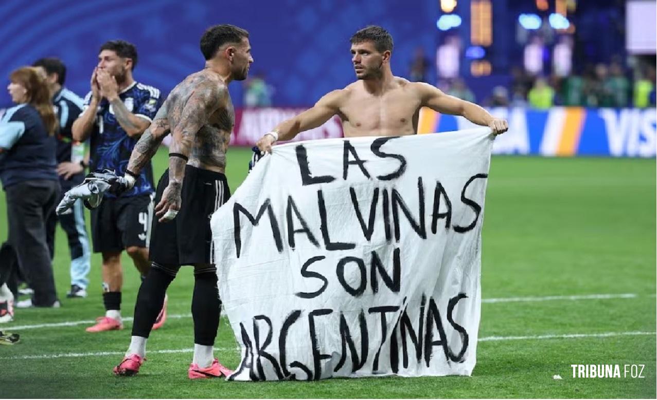 FIFA investiga faixa da Argentina sobre as Ilhas Malvinas antes da final da Copa do Mundo