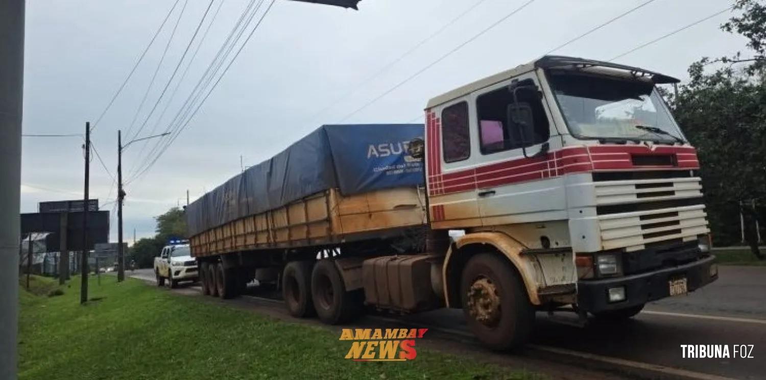 Homem morre após ser atropelado por caminhão na Rodovia PY-07 em Hernandarias, no Paraguai