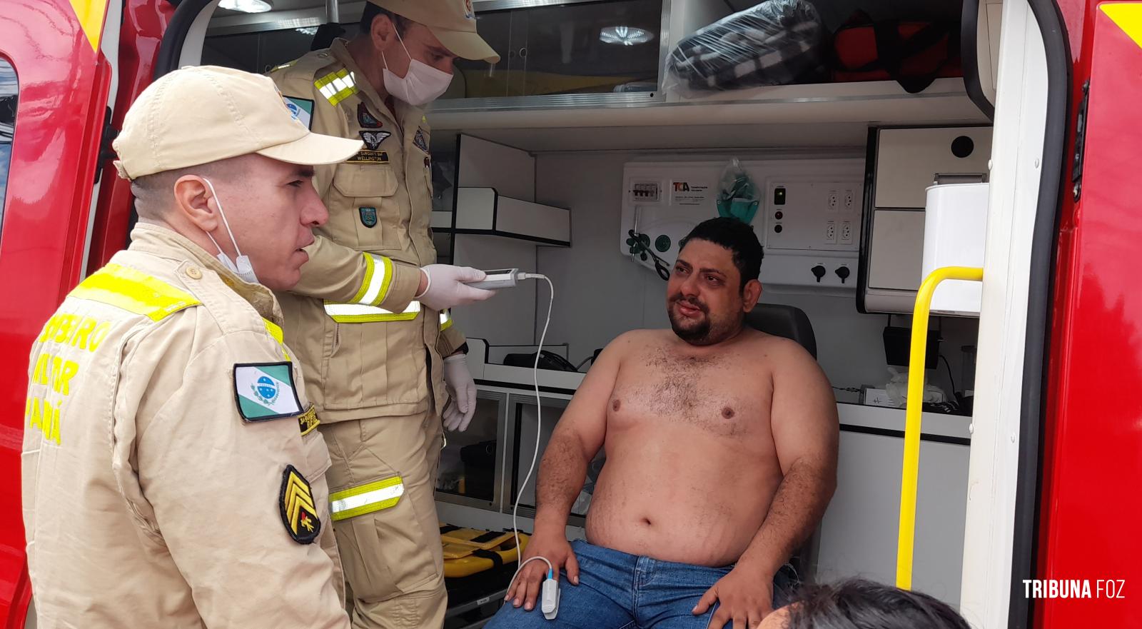 Homem sofre queimaduras ao acender churrasqueira com álcool no Porto Meira 