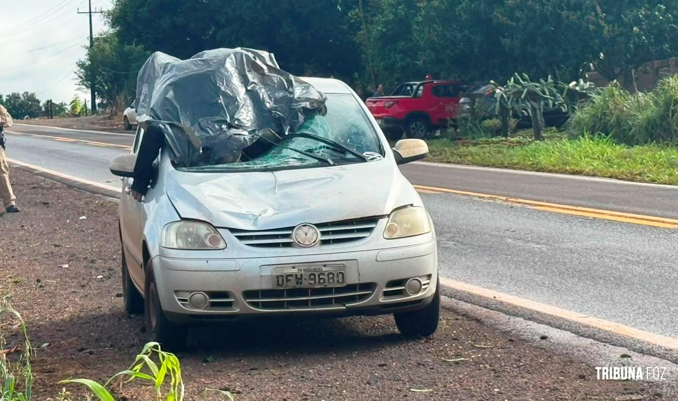 Idoso morre em grave acidente na PR-495 em Missal