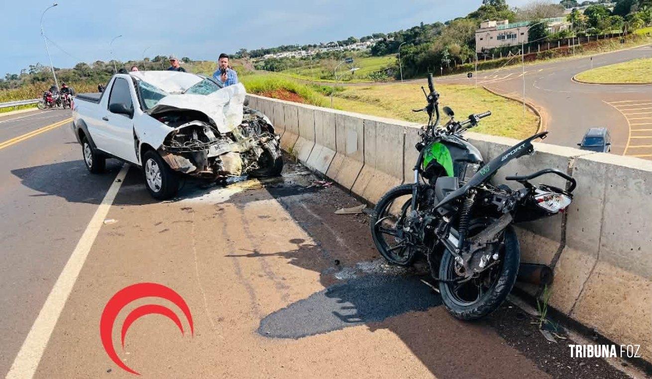 Motociclista morre após grave acidente na Av. Perimetral Leste em Foz do Iguaçu