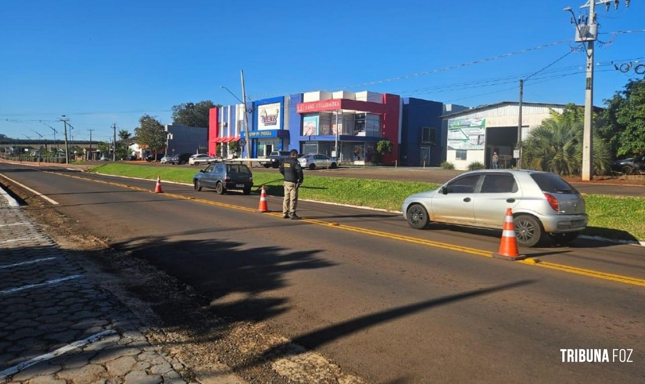 PM realiza operação de fiscalização de trânsito em São Miguel do Iguaçu e Itaipulândia